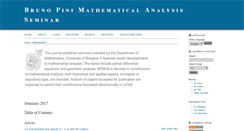Desktop Screenshot of mathematicalanalysis.unibo.it