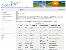 Tablet Screenshot of biosea.dista.unibo.it