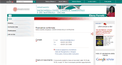 Desktop Screenshot of elenaferretti.people.ing.unibo.it