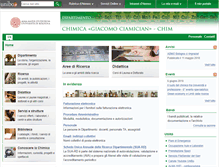 Tablet Screenshot of chimica.unibo.it