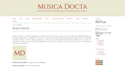 Desktop Screenshot of musicadocta.unibo.it