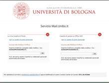 Tablet Screenshot of mail.unibo.it