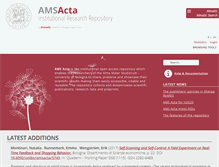 Tablet Screenshot of amsacta.unibo.it