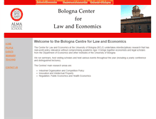 Tablet Screenshot of lawandeconomics.almaweb.unibo.it