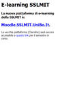 Mobile Screenshot of e-learning-old.sslmit.unibo.it