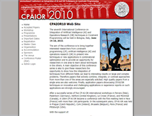 Tablet Screenshot of cpaior2010.ing.unibo.it