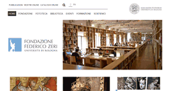 Desktop Screenshot of fondazionezeri.unibo.it