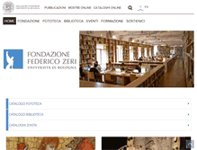 Tablet Screenshot of fondazionezeri.unibo.it