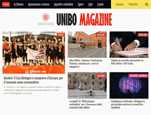 Tablet Screenshot of magazine.unibo.it